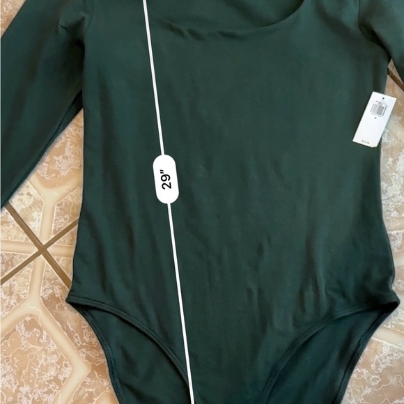 Old Navy Green Bodysuit Top with Scoop Neck - Picture 7 of 11